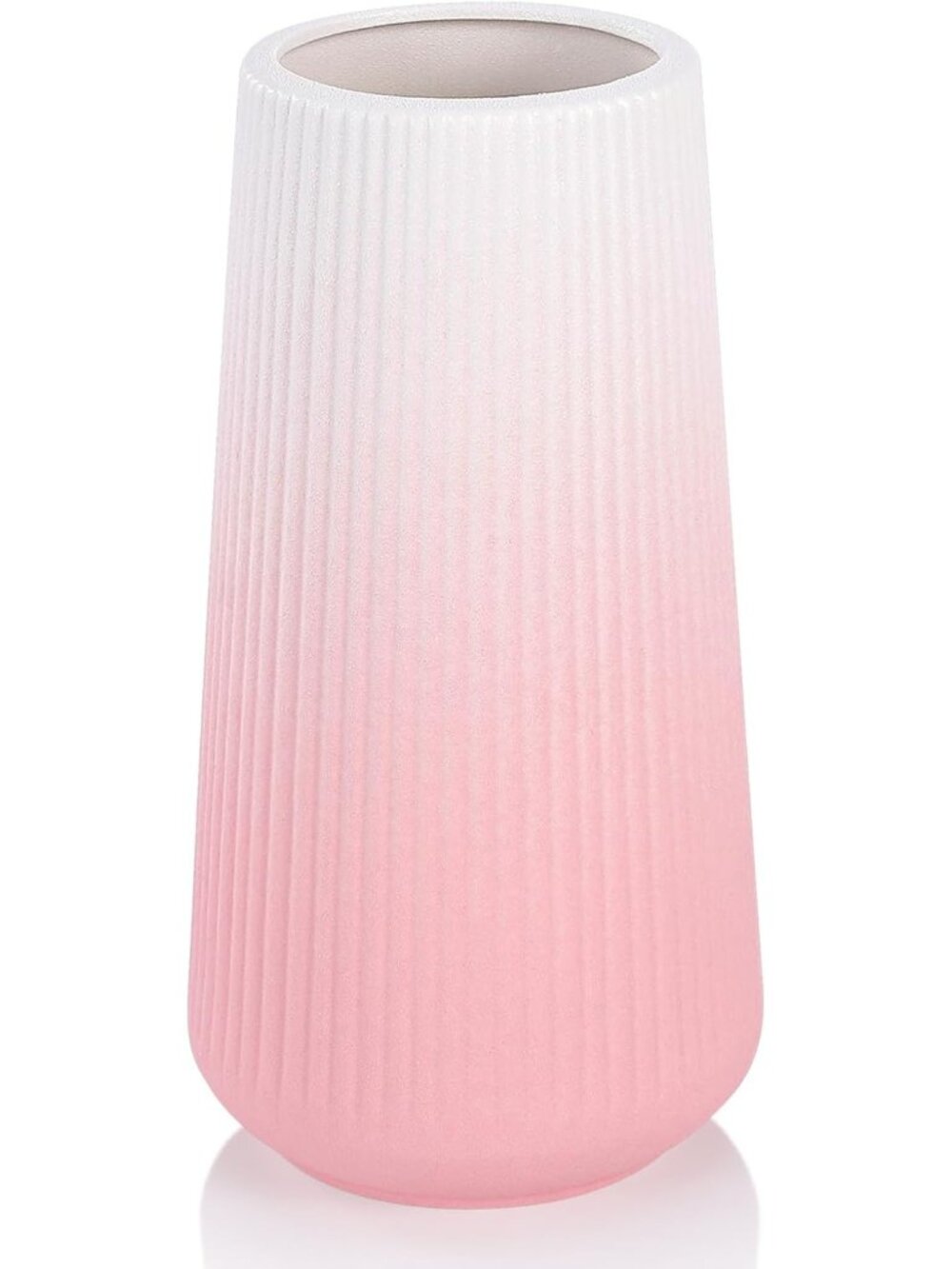 Gradient Pink Ceramic Cute Flower Vase For Pampas Grass Living Room Office Decor